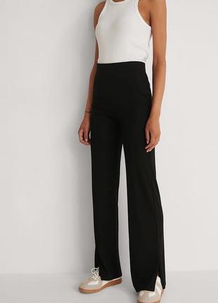 Брюки в рубчик с боковыми разрезами na-kd,p. 38