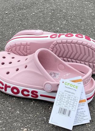 Шлепки резиновые тапочки тапки сланцы crocs bayaband clog кроксы обувь доя медиков крокси nike adidas yeezy slide2 фото