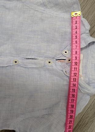 Льняная рубашка zara 10