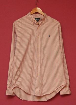 Polo ralph lauren 15/5 l-xl рубашка в полосочку