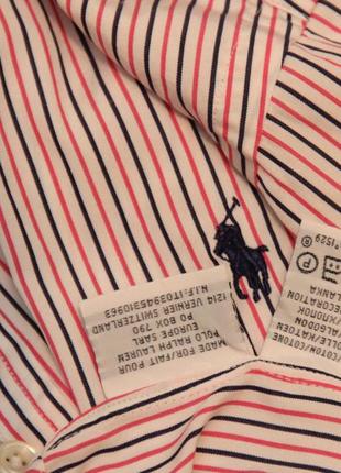 Polo ralph lauren 15/5 l-xl рубашка в полосочку3 фото