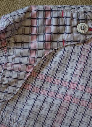 Очень красивая фирменная клетчатая х/б рубашка cast iron голландия xl.4 фото