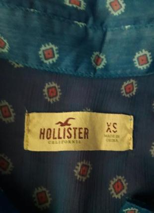 Легкая шифоновая блуза, рубашка без рукавов hollister3 фото