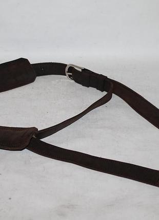 Міцний плечовий ремінь шкіряний 100% натуральна шкіра2 фото