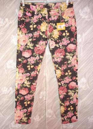 Легкі кольорові джинси "denim co" m\l