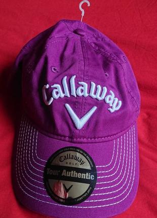 Брендовая фирменная легкая летняя демисезонная котоновая кепка callaway,оригинал,новая с бирками, размер универсальный, 100% коттон.