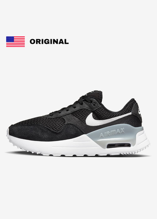 Оригинальные 🇺🇸 женские кроссовки nike air max systm. цвет черный с белым