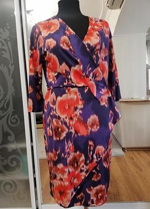 Платье трикотаж масло, размер 48-50.