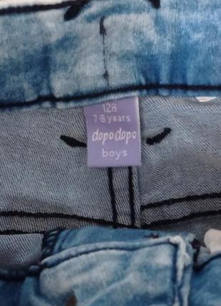 Джинсові шорти на хлопчика 7-8 років 128 см3 фото
