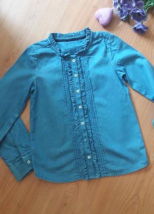 Стильна коттоновая сорочка дівчинці