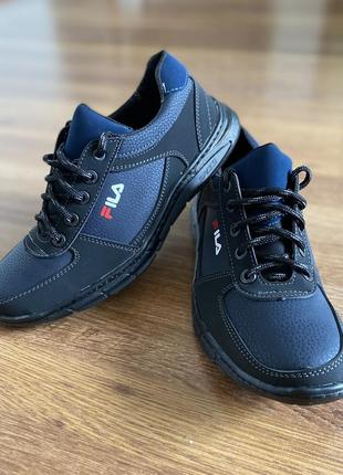 Мужские туфли черные с синими вставками спортивные прошитые удобные2 фото