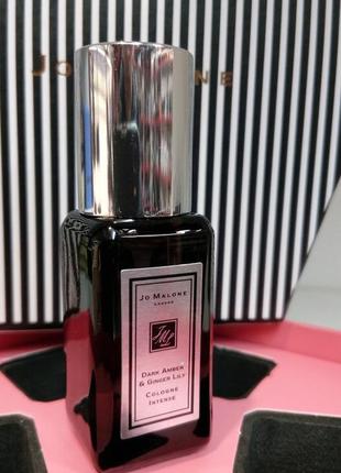 Jo malone dark amber & ginger lily💥оригинал миниатюра travel mini 9 мл spray цена за 1 мл