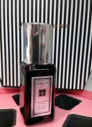 Jo malone velvet rose & oud💥оригинал миниатюра travel mini 9 мл spray цена за 1 мл