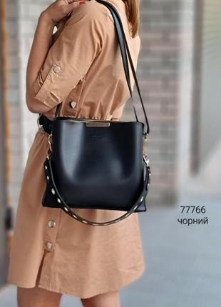 Сумка кросс боди с широким ремнем через плечо2 фото