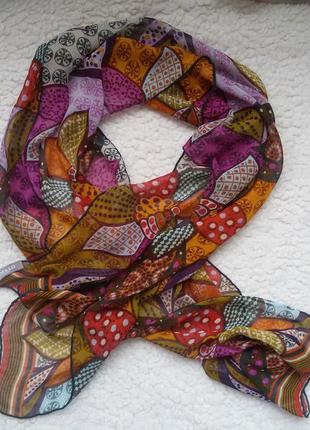 Яркий шелковый шарф codello2 фото