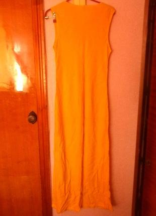Желтое платье макси с v-образным вырезом от amrit5 фото