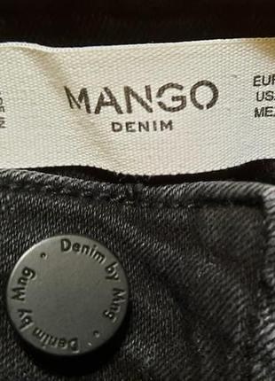 Джинсы mango denim р. eur 38 высокая посадка мом слим7 фото