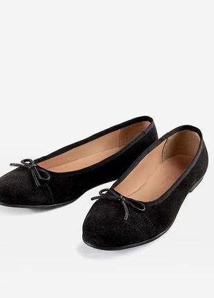 Туфлі-балетки нат. замш, німеччина