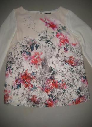 Ніжна блуза квітковий принт8 фото