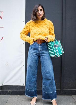 Винтажные мегабатальные джинсы палаццо с гонконга i. i. & e  jeans vintage.