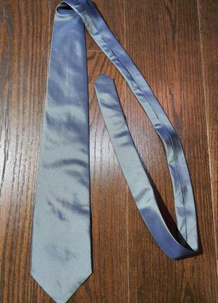 Однотонна шовкова краватка2 фото