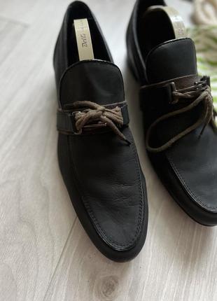 Кожаные туфли мокасины zara4 фото