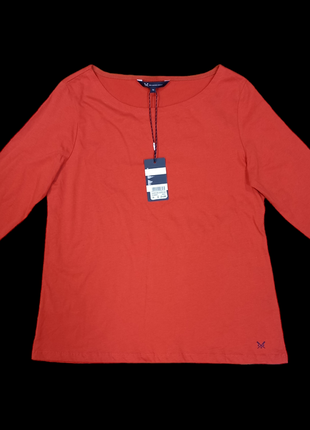 Реглан с рукавами 3/4 из чистого хлопка crew clothing company