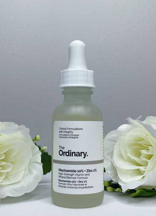 Сыворотка  the ordinary niacinamide 10% + zinc 1% 30мл, 60мл1 фото