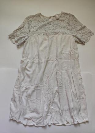 Красивое удобное нежное нарядное короткое платье, платье h&amp;m3 фото
