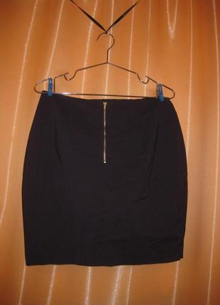 Хлопок49% классическая юбка темно-фиолетовая h&m км1619 большой размер не очень короткая2 фото