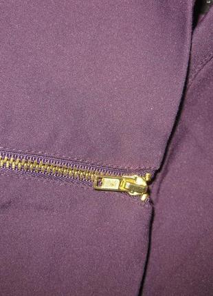 Хлопок49% классическая юбка темно-фиолетовая h&m км1619 большой размер не очень короткая5 фото
