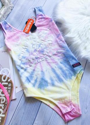 Крутой трикотажный боди superdry