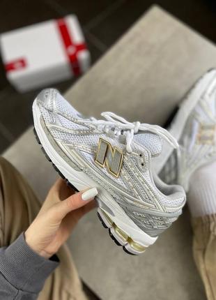 Кроссовки new balance 1906r white rain cloud silver metallic