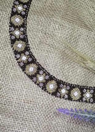 Чокер в украинском национальном стиле. ожерелье. гардан из бисера ручной работы