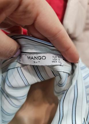 Женская рубашка в полосочку mango7 фото