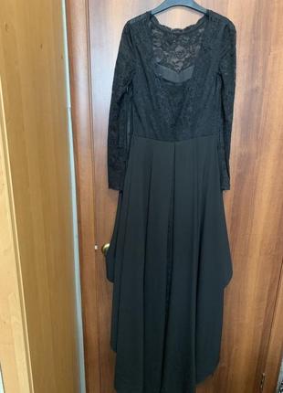 Платье чёрное длинное