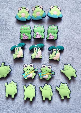 Набір джибитс жаби 5 шт для крокс jibbitz crocs2 фото