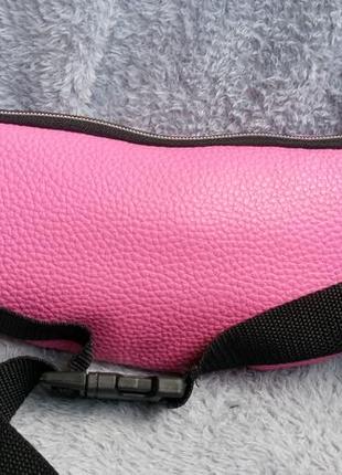 Сумка поясная, сумка на пояс, сумка розовая4 фото