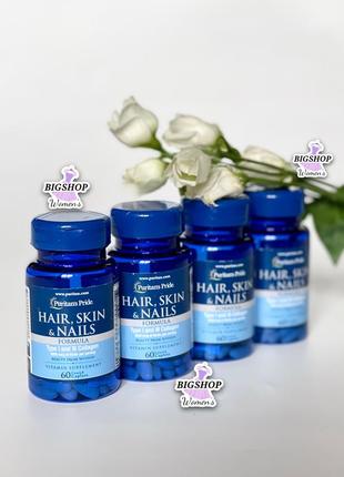 Витамины волос кожа ногти сша hair, skin &amp; nails formula 1 and 3 type collagen1 фото