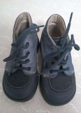 Шкіряні ботіночки для хлопчика 21 р