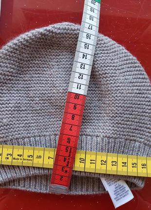 M&s набор комплект шапка бини и варежки рукавички коричневая вязаная шерсть кашемир мальчику 18-24-36м 1.5-2-3г 86-92-98см6 фото