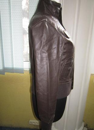 Кожаная! классная куртка* mng *