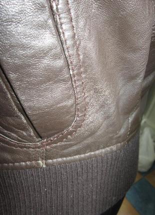 Кожаная! классная куртка* mng *