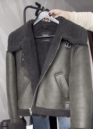 Дубленка zara