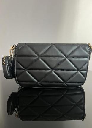 Женская сумка прада стильная сумка черная prada 2в15 фото