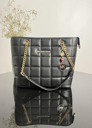 Женская сумка michael kors black черная модная сумка майкл корс