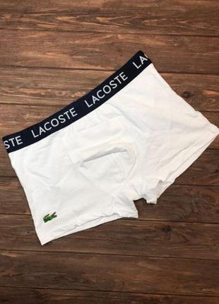 Труси чоловічі lacoste dark білий mu092