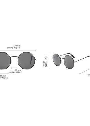 Модные стильные универсальные солнцезащитные очки, круглые ретро2 фото