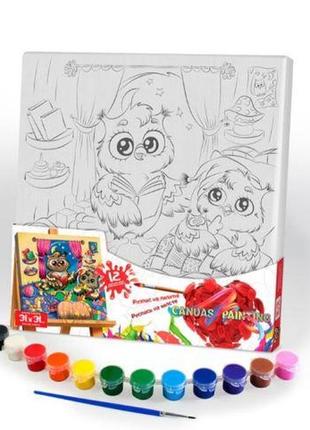 Картина на полотні danko toys сови, размір 31-31см px-05-06