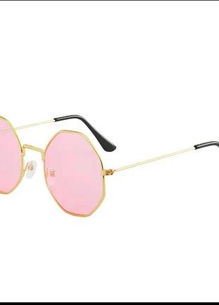 Модные стильные универсальные солнцезащитные очки, круглые ретро1 фото